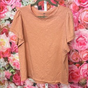 dip Organic Cotton Women's Coral Short Sleeve Tee